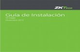 Guía de Instalación - ZKTeco Latinoamérica · 2. Estructura y funcionamiento Función del Sistema de Control de Acceso 1) Si se verifica un usuario registrado, el dispositivo exportará