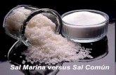 Sal Marina versus Sal Comúniesmurgi.org/fyq/pdf/sal_marina.pdfCarecemos de los minerales sin la sal marina Y, la otra, la Sal Común...mata. (De a poco, pero mata). El mar se mueve