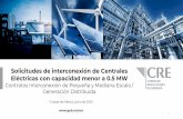 Presentación de PowerPoint · 2 days ago · Solicitudes de interconexión de Centrales Eléctricas con capacidad menor a 0.5 MW1 Tendencia en la evolución de capacidad instalada2