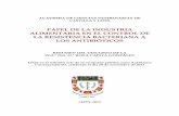 PAPEL DE LA INDUSTRIA ALIMENTARIA EN EL CONTROL DE LA …academiacienciasveterinariascyl.com/publicaciones... · 2020-05-15 · ACADEMIA DE CIENCIAS VETERINARIAS DE CASTILLA Y LEÓN