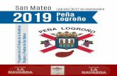 San Mateo 2019 Peña Logroño › wp-content › uploads › 2019 › 09 › SAN-MAT… · Calle el Chozo 17, Pol. ind. La Portalada - Logroño Tel: 618 247 584 21 21Día de septiembre