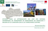 Presentación de PowerPoint · optimizaciÓn del uso del sistema intermodal de transporte de mercancÍas de andalucÍa y mejora de su conexiÓn con el eje ferroviario central u.t.e.:.