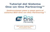 BIO One-on-One Partnering™ Tutorial · Paso 3b: Crear el Perfil del Delegado (Opcional) Aviso: Edite sus ajustes de comunicación (Communication Settings) para controlar la frecuencia