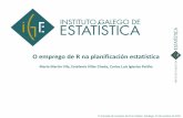 O emprego de R na planificación estatística · VI Xornada de Usuarios de R en Galicia. Santiago, 10 de outubro de 2019 Avaliación Avaliación do Plan Galego de Estatística Plan