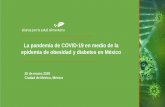 La pandemia de COVID-19 en medio de la epidemia de ......La pandemia de COVID-19 en medio de la epidemia de obesidad y diabetes en México •1 de cada 3 niños •7 de cada 10 adultos