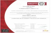 Fundiciones Zabala · 2019-09-11 · FUNDICIONES ZABALA SL PADRE LARRAMENDI, 3 - 30 IZDA. 48012 BILBO VIZCAYA ESPAÑA Bureau Veritas Certification certifica que el Sistema de Gestión