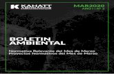 BOLETIN AMBIENTAL - Kahatt · 2020-04-05 · Anual de Evaluación y Fiscalización Ambiental – PLANEFA”, se precisó que el PLANEFA es el instrumento por el cual cada Enidad de