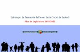 Estrategia de Promoción del Tercer Sector Social de Euskadi · incluidos en el ámbito de la intervención social atendiendo a su definición en la ley 6/2016, del Tercer Sector