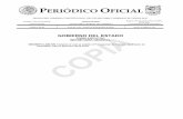 ERIÓDICO FICIAL - Gobierno del Estado de Tamaulipaspo.tamaulipas.gob.mx/wp-content/uploads/2018/12/c... · ORGANIZACIÓN Y FUNCIONAMIENTO INTERNOS DEL CONGRESO DEL ESTADO LIBRE Y