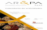 calendario 2016 - Direção-Geral do Património Cultural · 2016-11-03 · Financiación de Proyectos de I+D+i para Patrimonio Fundación CARTIF Presentación de la Jornada 16.00