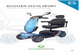 EME Owner's Manual Vecta Sport Export mk4 · peatonales, el scooter debe ajustarse al ajuste de velocidad más bajo (máx. 6,4 km - véase la sección de controles de este manual).El
