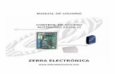 MANUAL DE USUARIO CONTROL DE ACCESO ... › Descargas › Manuales...El Control de Acceso Autónomo ZA200 está compuesto por el Lector de tarjetas de Aproximación ZL50 y/o ZL60,