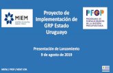 Proyecto de Implementación de GRP Estado Uruguayo · • Odoo: software de integrado de gestión opensource (software libre) • ERP: (Enterprise Resource Planning) Software integrado