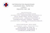 NTERDISCIPLINARIEDAD COLEGIO DEL TEPEYAC …conexiones.dgire.unam.mx/wp-content/uploads/2017/09/...de me or izac òn 14.1% pueden realizar un problema de matemàticas, 8 5 . 9 % no