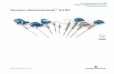 Sensor Rosemount 214C - emerson.com › documents › automation › guía... · Guía de inicio rápido 00825-0409-2654, Rev CA Febrero de 2020 Sensor Rosemount™ 214C