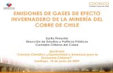 EMISIONES DE GASES DE EFECTO INVERNADERO DE LA … · 2014-06-27 · Fuente: Consumo de Energía y Emisiones de Gases de Efecto Invernadero de la Minería del Cobre de Chile. Año