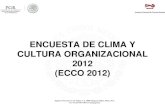 ENCUESTA DE CLIMA Y CULTURA ORGANIZACIONAL 2012 … institucional... · Permite evaluar el grado de aceptación del servidor público al cambio y su disposición a incorporar su experiencia