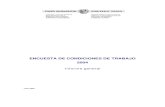 ENCUESTA DE CONDICIONES DE TRABAJO 2004 · 2007-07-18 · 3 1. INTRODUCCION El presente informe analiza los resultados de la Encuesta sobre Condiciones de Trabajo en la Comunidad