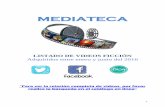 MEDIATECA - PUCP · “Para ver la relación completa de videos, le sugerimos realice la búsqueda en el catálogo en línea” 4 Fantastic Mr. Fox Wes Anderson Descripción: 1 videodisco