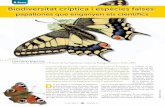 Biodiversitat críptica i espècies falses · model les papallones de Romania. Amb 180.000 espècies descrites de lepidòpters, aquest ordre megadivers constitueix el grup d’invertebrats