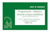 Prog Did Lengua Ciclo2 EP · 2 C.E.I.P. “ALARCÓN FDEZ DE ARELLANO” (PALOMARES) PROYECTO EDUCATIVO Programaciones Didácticas Lengua Castellana – Segundo Ciclo (E. primaria)!!