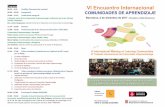 Programa VI Encuentro Internacionalodisseaeducacio.org/.../2017/11/programa_carpetes.pdfPrograma VI Encuentro Internacional COMUNIDADES DE APRENDIZAJE Barcelona, 2 de diciembre de