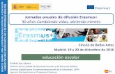 Jornadas anuales de difusión Erasmus+...CEIP Atalaya, Atarfe (Granada) Colegio Dioc. San Atón, Badajoz Institut de Palamós (Girona) 8 Plataformas educativas. eTwinning . ÓN S Unidad