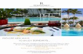 RENAISSANCE SANTO DOMINGO JARAGUA HOTEL & …...SANTO DOMINGO JARAGUA HOTEL & CASINO EXPLORE NEW WAYS TO ENJOY SUNDAYS Discover the new Jaragua Sunday Brunch from 12am to 4pm, at our