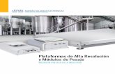 Plataformas de Alta Resolución y Módulos de Pesaje...plataformas HRP, módulos de pesaje, balanzas de laboratorio y plataformas de células de carga. El terminal PUE5 combina características