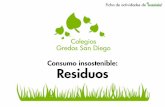 Consumo insostenible: Residuos · La “Regla de las tres erres “es una propuesta de la organización ecologista Greenpeace. REDUCIR REUTILIZAR. RECICLAR. Paso primeropor ser el