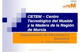 CETEM – Centro Tecnológico del Mueble y la Madera de la ... · 2 de julio de 2015 Jornada Mobiliario Inteligente, CIS Madeira 2 Historia del centro Asociación de investigación