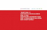 OPORTUNIDADES DE LOS DEPARTAMENTOS DE …Aunque el director de comunicación o responsable de relaciones publicas sigue siendo el punto de con - tacto principal en el 54,4% de los