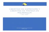 libertad de expresión y libertad de prensa en Nicaragua · 2018-09-06 · 3 contenidos presentaciÓn 2 contenidos 3 introducciÓn 4 i. la libertad de expresiÓn y libertad de prensa