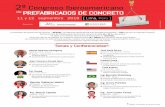 2º Congreso Iberoamericano de PREFABRICADOS DE CONCRETOevento.asocem.org.pe/wp-content/uploads/2019/08/Folleto... · 2019-08-27 · 11 y 12 I septiembre I 2019 [ Lima, Perú ] 2º