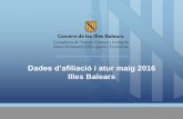 Dades d’afiliació i atur maig 2016 Illes Balears2016/06/02  · Dades d’afiliació i atur maig 2016 Illes Balears Pàgina 3 Afiliació a la TGSS: continua el fort dinamisme del