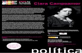 Clara Campoamor - urv.cat · Clara Campoamor (1888, Espanya – 1972, Suïssa) Clara Campoamor neix a Madrid el 1888. El 1914, després d’aconseguir una oposició, es converteix