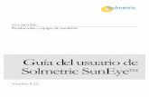 Guía del usuario de Solmetric SunEyeresources.solmetric.com/get/Solmetric SunEye 100 Series Users Guid… · Transfiere datos al PC de sobremesa para su posterior revisión ... software