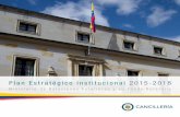 Plan Estratأ©gico Institucional 2015-2018 - Cancillerأ­a Plan Estratgico nstitucional 2015-2018 Ministerio