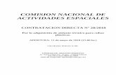 COMISION NACIONAL DE ACTIVIDADES ESPACIALESonc-ftp1. 2018-04-26آ  COMISION NACIONAL DE ACTIVIDADES ESPACIALES