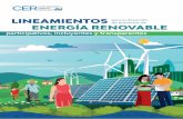 LINEAMIENTOS ENERGأچA RENOVABLE LINEAMIENTOS PARA EL DESARROLLO DE PROYECTOS DE ENERGA RENOVABLE PARTICIPATIVOS,