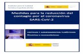 Hoteles - Medidas para la reducción del contagio por el … · 2020-05-10 · Instituto para la Calidad Turística Española ICTE Medidas para la reducción del contagio por el coronavirus