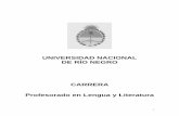 UNIVERSIDAD NACIONAL DE RIO NEGROletras.unrn.edu.ar/images/Contenidos_fijos/Planes_y... · 2015-04-05 · 2. FUNDAMENTACIÓN DEL PLAN . 2.1. Justificación del desarrollo de la carrera.