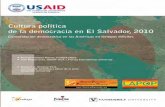Cultura política de la democracia en El Salvador, 2010Cultura política de la democracia en El Salvador, 2010 Consolidación democrática en las Américas en tiempos difíciles Autores: