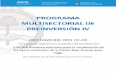 PROGRAMA MULTISECTORIAL DE PREINVERSIÓN IV · 2019-06-04 · 1.2. Recopilación de proyectos o estudios existentes en las municipalidades y entes competentes involucrados para su