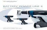 BATTERY POWER LINE IIsynthes.vo.llnwd.net/o16/LLNWMB8/INT Mobile/Synthes...INFORMACIÓN GENERAL Uso previsto El Battery Power Line II es un sistema a pila diseñado para usarse en