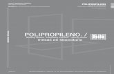 POLIPROPILENO. · La plancha de polipropileno (PP) tiene un comportamiento de densidad de 0,9 según DIN 53479 (g/cm 3 ), resistencia a la tracción según DIN 53445 (N/mm 2 ) de