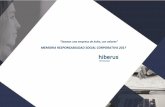 MEMORIA RESPONSABILIDAD SOCIAL CORPORATIVA 2017 · 2019-05-09 · MEMORIA RSC 2017 5 Principales impactos, riesgos y oportunidades G4-2 Con una visión a largo plazo Hiberus tiene