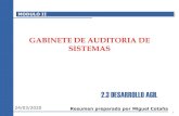 GABINETE DE AUDITORIA DE SISTEMAScotana.informatica.edu.bo/downloads/2.3 desarrollo agil.pdf · 2020-03-24 · 2.3 DESARROLLO AGIL 1 GABINETE DE AUDITORIA DE SISTEMAS. Los métodos