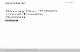 Blu-ray Disc™/DVD Home Theatre System - Sony · PDF file 2013-10-28 · （EZW-RT50）和Blu-ray Disc/DVD接收器 （HBD-N790W） （適用於歐洲地區的顧客） 請參閱“Wireless