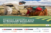 SEMINARIO INTERNACIONAL Seguros agrícolas para la ... · FOTO: LEASLIE SEARLES – EL TALLER.PE SEMINARIO INTERNACIONAL Seguros agrícolas para la inclusión financiera Avances y